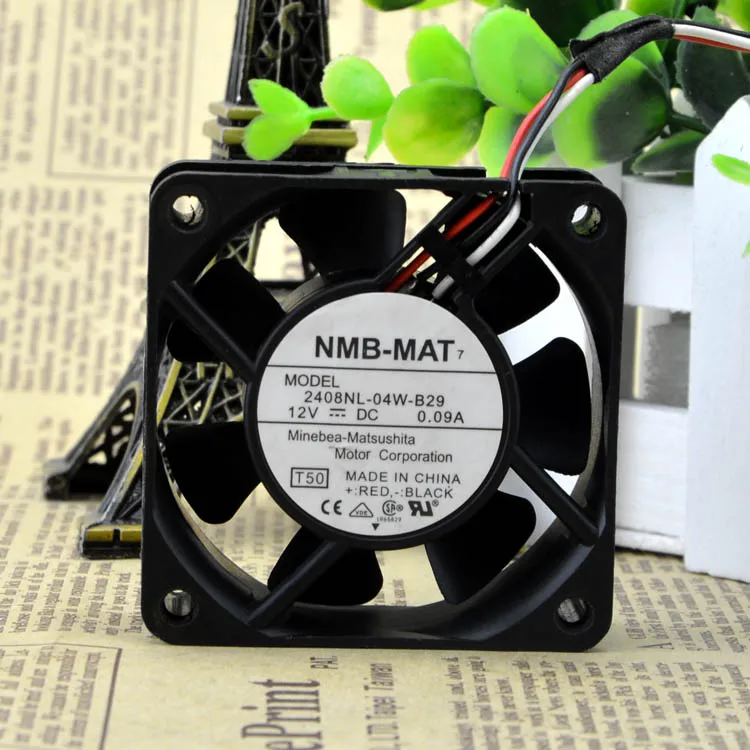 NMB-MAT-ventilador de 3 cables, 2408NL-04W-B29, 12V, 0,09a, 6020, 6CM - imagen 3