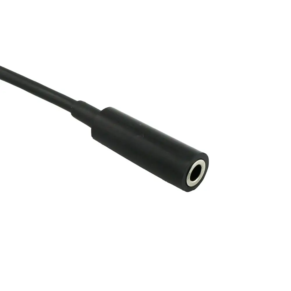 1 unidad 3,5mm 1/8 "3 polos TRS estéreo macho a 3,5mm 3 polos hembra Jack M/F adaptador de extensión Cable de Audio corto 15cm negro - imagen 5