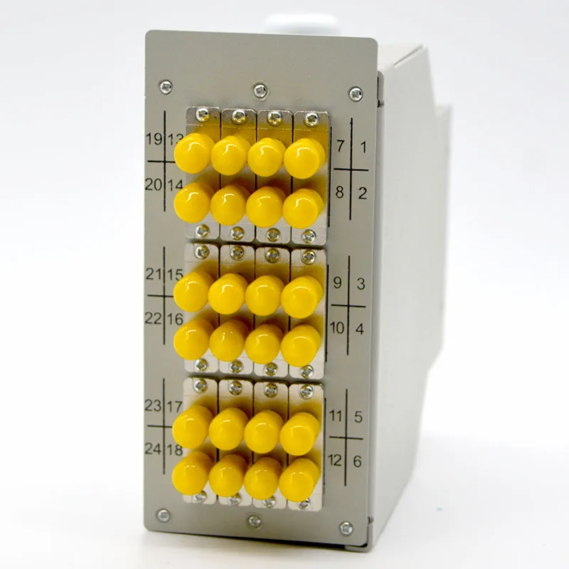 Caja de terminales de fibra óptica ST FC, 12 puertos, montada en riel, compatible con acoplador SC/LC, 24/48 núcleos, venta al por mayor especial, 1 Uds. - imagen 2