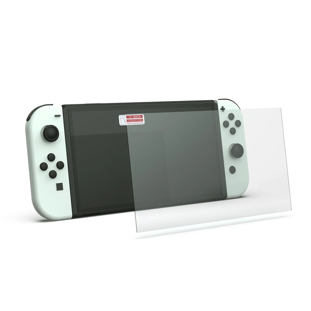 Protector de pantalla de vidrio templado HD, película antihuellas para Nintendo Switch, OLED, 2 unids/set por juego - imagen 5