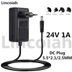 Adaptador 24V 1A 24W para Tira LED, CCTV y Dispositivos USB