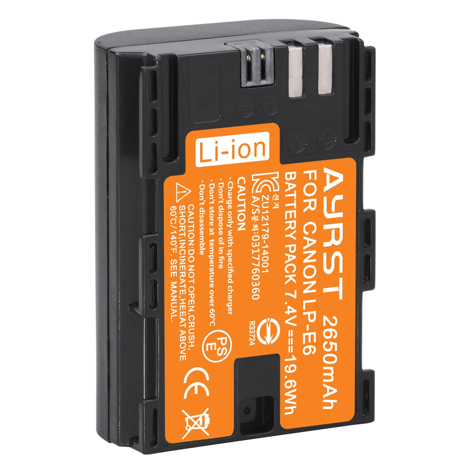 LP-E6 LP E6 LPE6 E6N batería 2650mAh + cargador Dual LED para cámara Canon EOS 5DS R 5D Mark II 5D Mark III 6D 7D 70D 80D - imagen 2