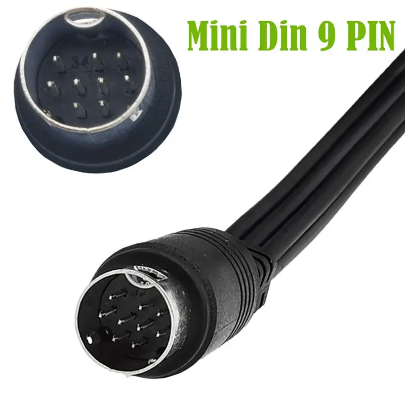 Mini Cable de Audio y Video para decodificador, equipo de monitoreo, proyector de pantalla, 9 pines a 6 RCA - imagen 5
