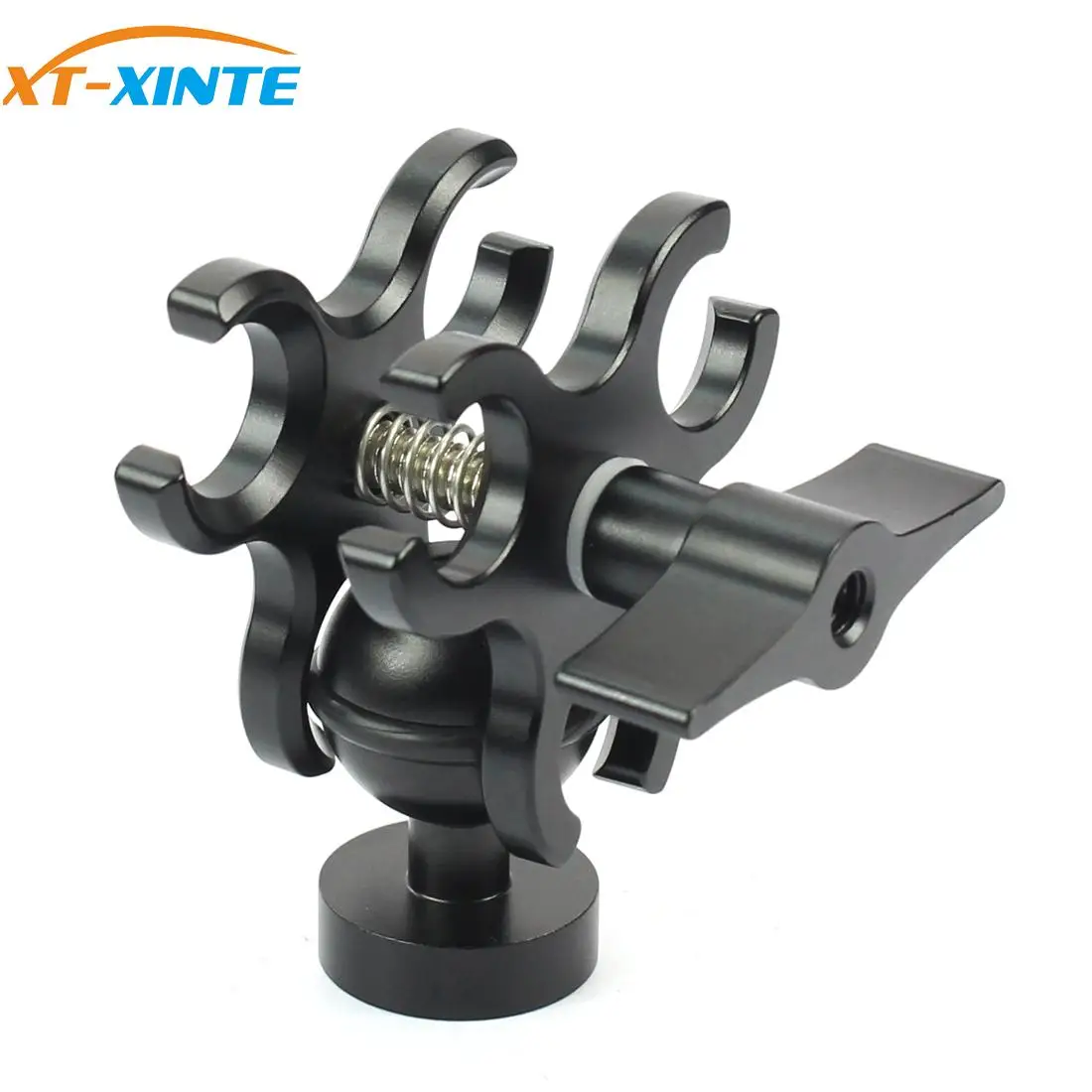 Abrazadera mejorada con Clip de mariposa Triple de 3 orificios, montaje + adaptador de cabeza de bola para luces de buceo, accesorio de brazo LED para Gopro 13 - imagen 4