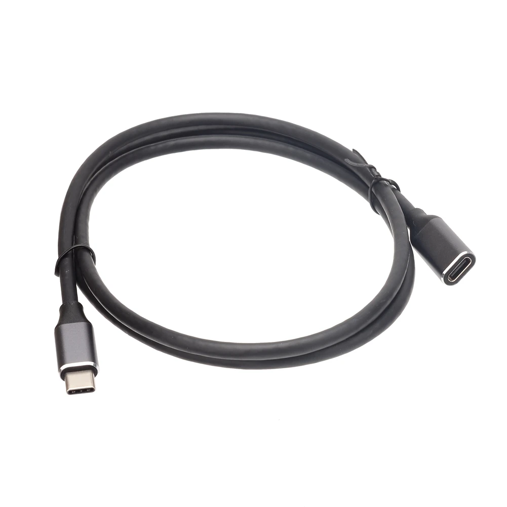 USB-C Gen1 tipo C USB 3,1 Cable de extensión macho a hembra 0,2 M 0,5 M 1M Cable extensor de carga de datos y 60W para teléfono con interruptor MacBook