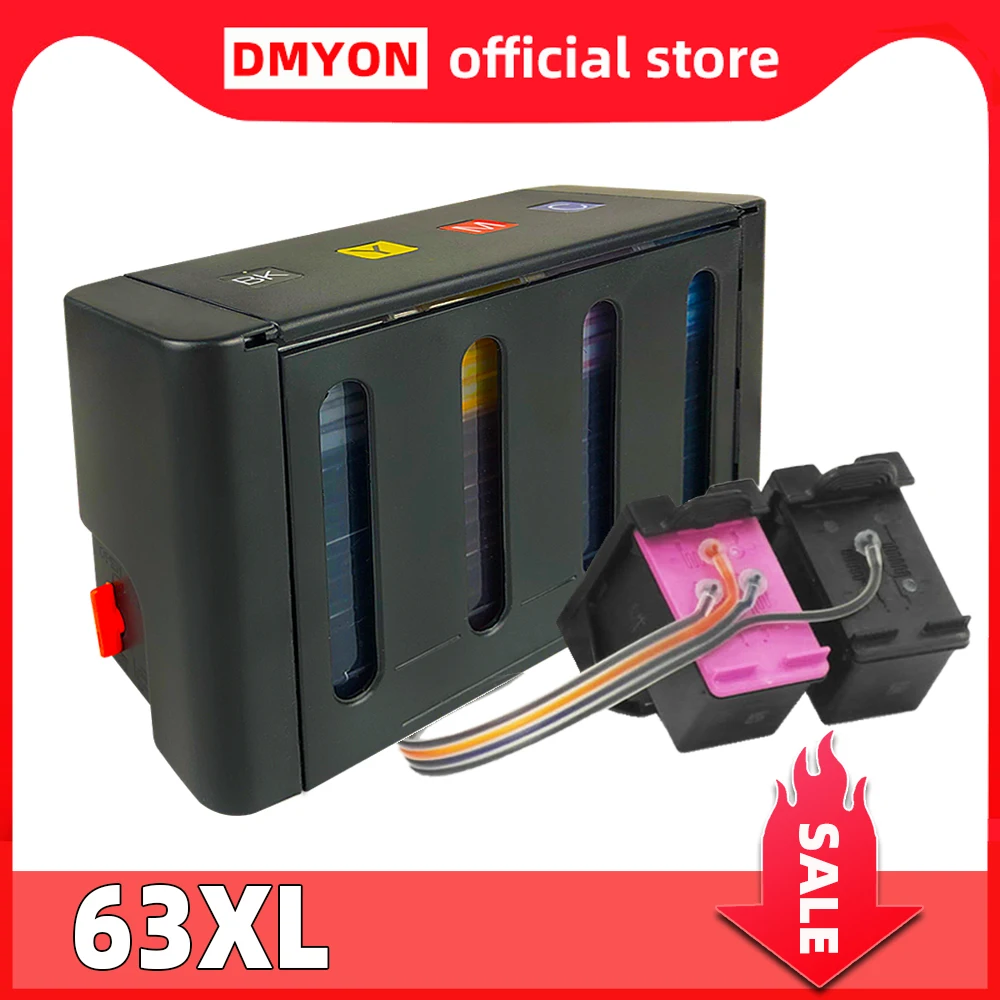 DMYON 63-sistema de suministro de tinta continua, Compatible con impresoras Hp Officejet 63 1110, 2130, 4510, 5220, 5230, 5232, 5252, 5255, 5258, 5264 - imagen 2