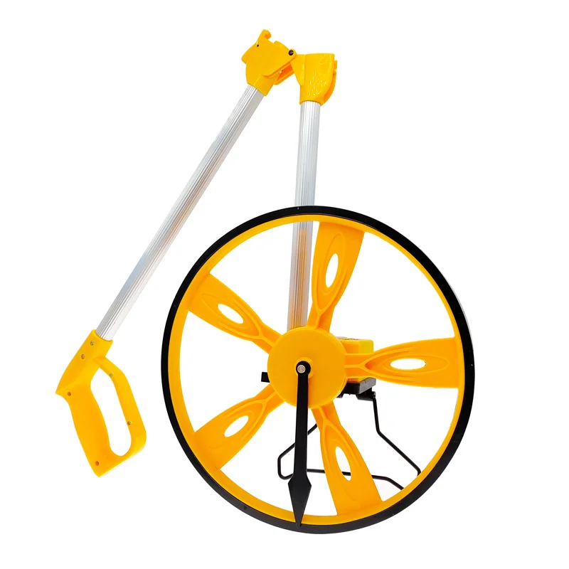 Medidor de distancia de rodillo de empuje manual de rueda larga, medición de distancia de ingeniería de rueda de rango mecánico, 0-9999m - imagen 3