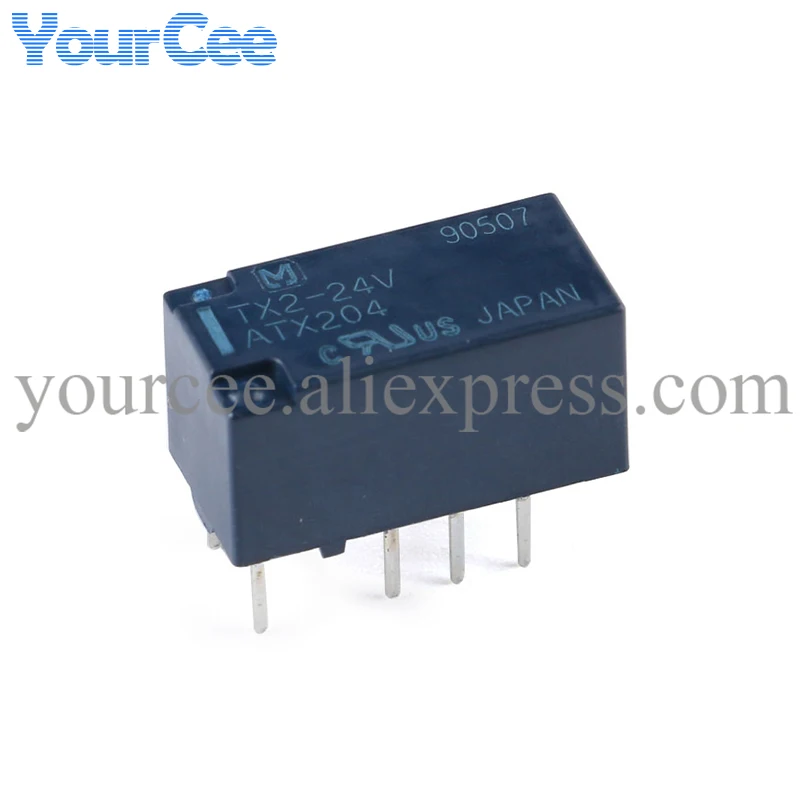 2 uds relé de señal 5V 12V 24V 2A TX2-5V TX2-12V TX2-24V ATX204 ATX203 ATX209 relés 8 pines - imagen 4