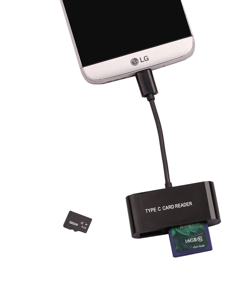 Adaptador USB 3,1 tipo C para teléfono, Micro SD, SDHC, lector de tarjetas TF, OTG, para Macbook, PC, HUAWEI P40, Samsung Galaxy S20, S10 - imagen 5