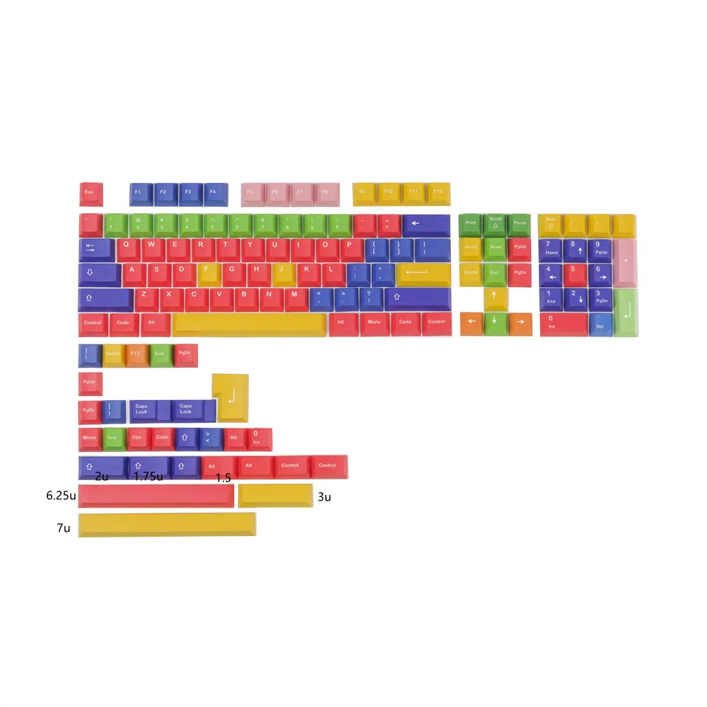GMK-teclas manuales de 133 teclas, Material PBT a todo Color, sublimación de tinte, teclas retroiluminadas, diseño ANSI para teclado mecánico estándar - imagen 2