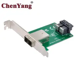 Adaptador Mini SAS HD SFF-8644 a SAS Doble Puerto Perfil Bajo