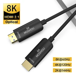 Cable HDMI 2.1 Fibra Óptica MOSHOU 8K 4K HDR ARC