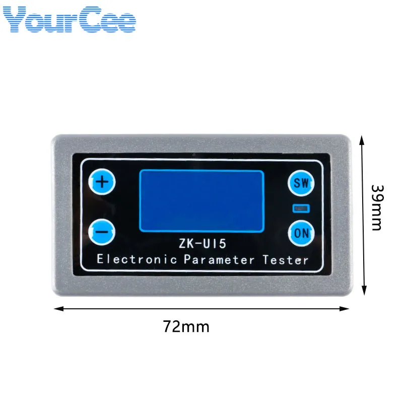 ZK-UI5 DC5-38V Battery Tester Voltmeter Ammeter Load Monitor Charger Tester Power Capacity Meter Charge Discharge Controller - imagen 4