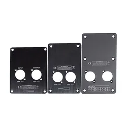 Placa terminal altavoz 4 pines para DJ con conector de cable
