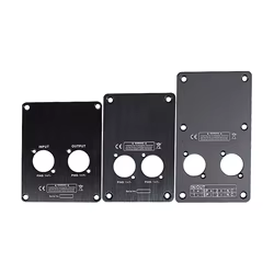 Placa terminal altavoz 4 pines para DJ con conector de cable
