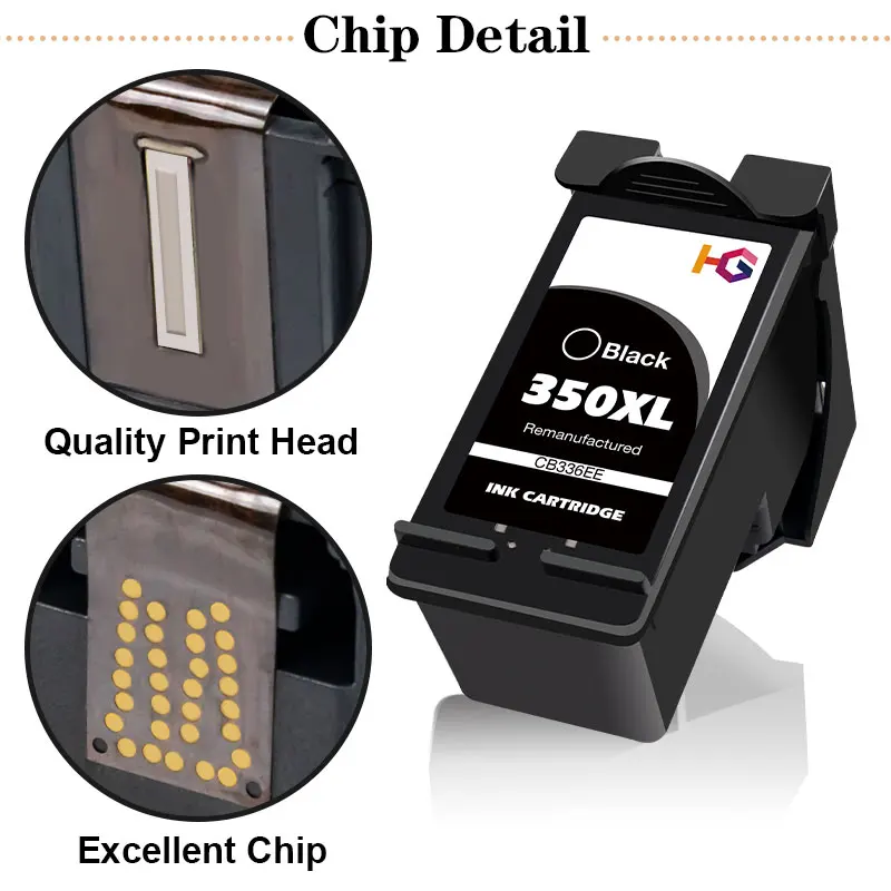 Alizeo 350XL 351XL reemplazo de cartucho de tinta para impresora hp 350 351 hp350 D4200 C4480 C4580 C4380 C4400 C4580 C5280 C5200 C5240 - imagen 5