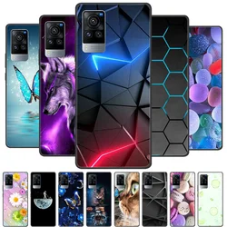 Funda Silicona Vivo X60 Pro Antigolpes Gato y Lobo