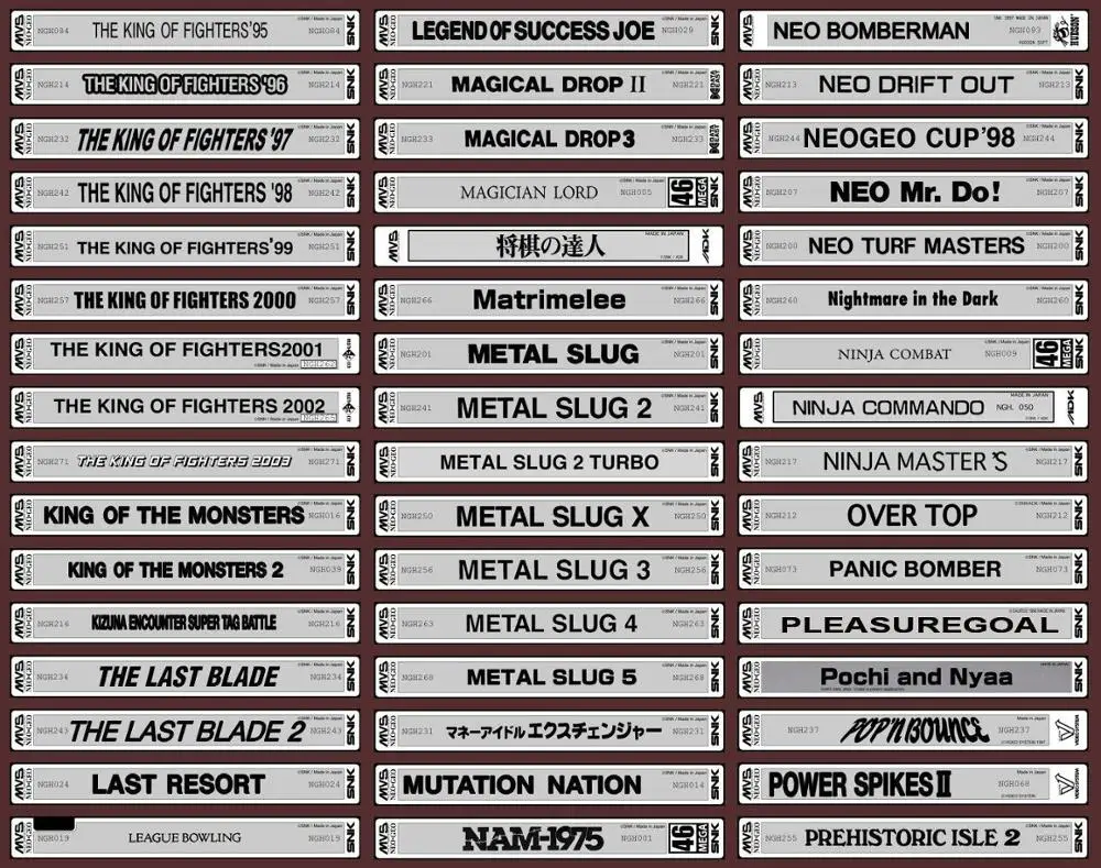 Cartucho de juego individual NEOGEO MVS personalizado para máquina Arcade SNK o consola AES con adaptador NEO MVS - imagen 4