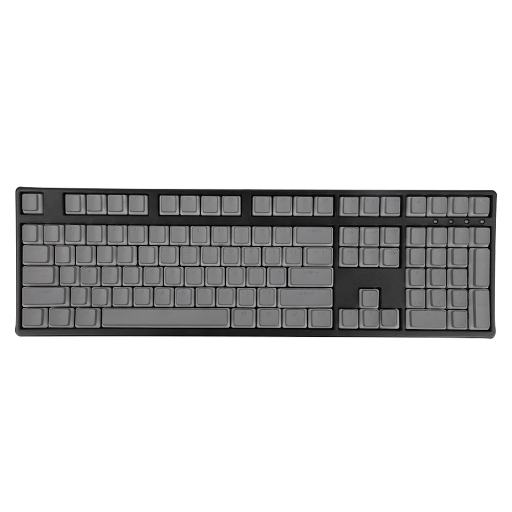 Tapa de tecla pudín para teclado mecánico, 108 teclas, gris, traje de retroiluminación transparente para Anne Pro 2, GK61, SK61, GK64, juego de PC - imagen 2