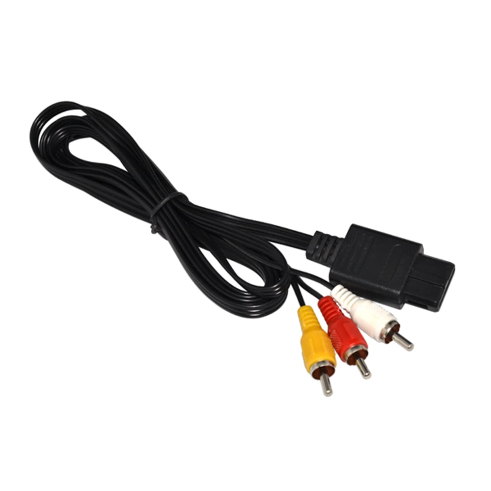 Cable de Audio y vídeo para TV, Cable AV a conector RCA para accesorios de juego GameCube/N64/SNES