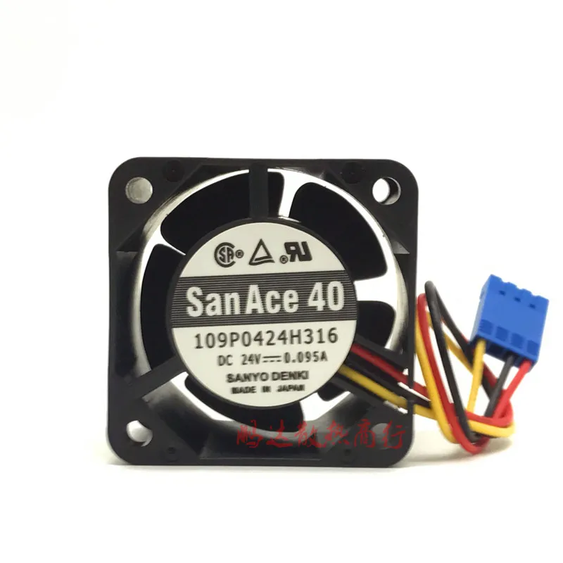 Ventilador inversor de detección de 3 cables, 109P0424H316, 4028, 24V, 0.095A, 4CM, Original - imagen 5