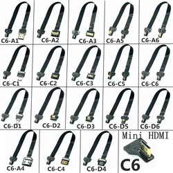 Cable HDMI micro plano con ángulo para HDTV, FPV y Raspberry Pi