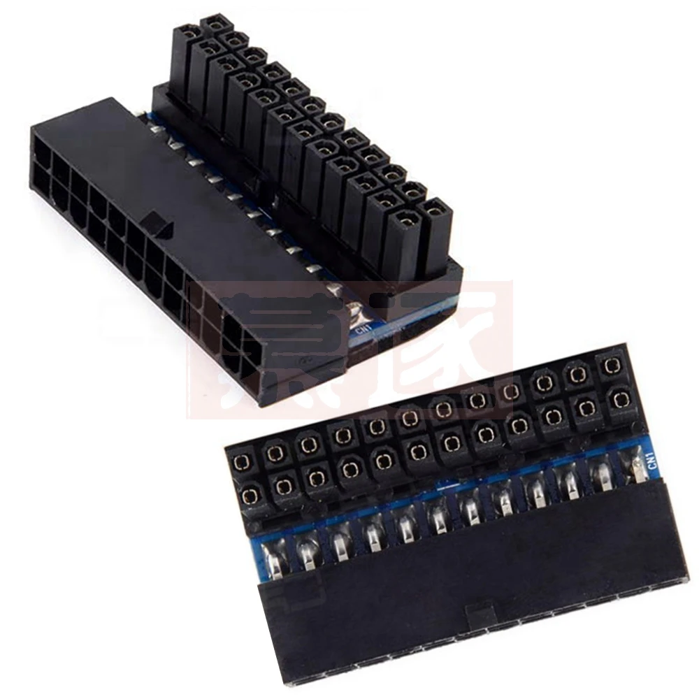 Adaptador de conector de alimentación ATX de 24 pines, 90 grados, 24 pines a 24 pines, placa base, alimentación Modular para Cable de alimentación - imagen 3