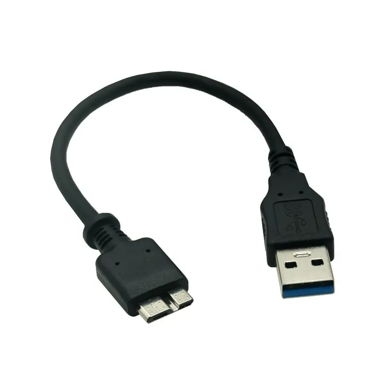 Cable Micro B USB 3,0 de 5Gbps, disco duro externo, Cable corto HDD para Samsung S5 Note3 Toshiba WD Seagate HDD, Cable de datos - imagen 3
