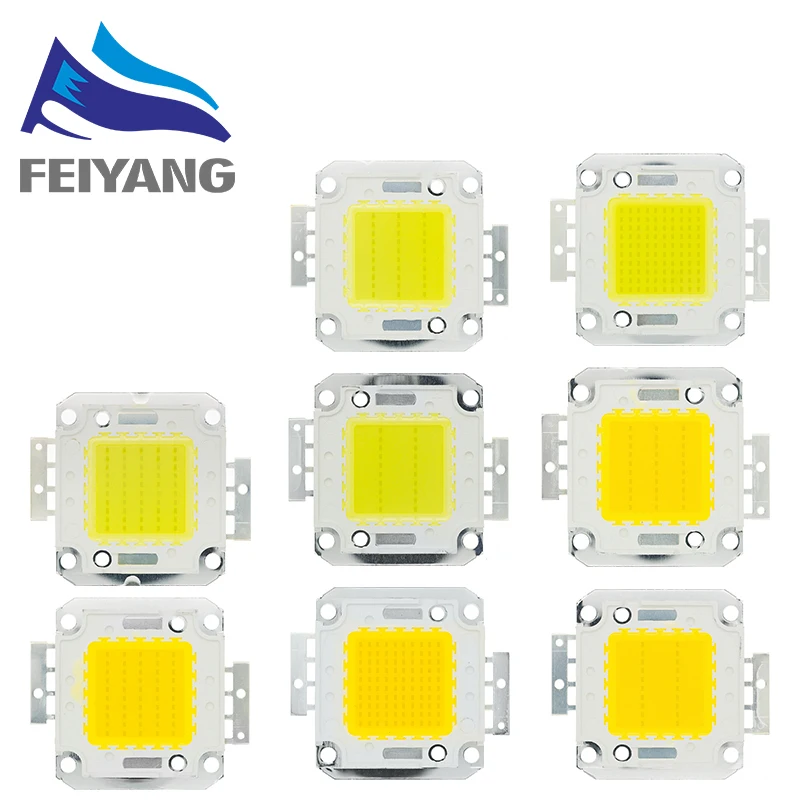 10W 20W 30W 50W 100W CHIP LED blanco/blanco cálido cuentas de lámpara de alta potencia integradas 24*44mil 32V-34V 3200K-6500K 600-3000MA