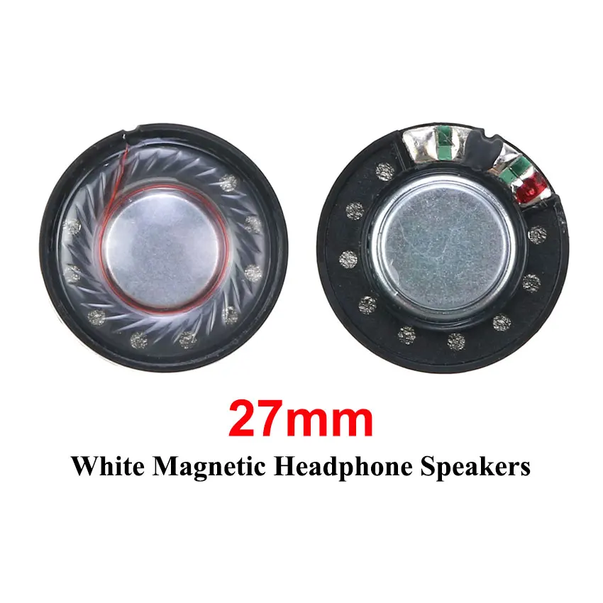 2 uds 27mm 30mm 40mm 50mm auriculares altavoz controlador Hifi Bluetooth negro/blanco magnético de alta gama auriculares Diy reparación de altavoces - imagen 2