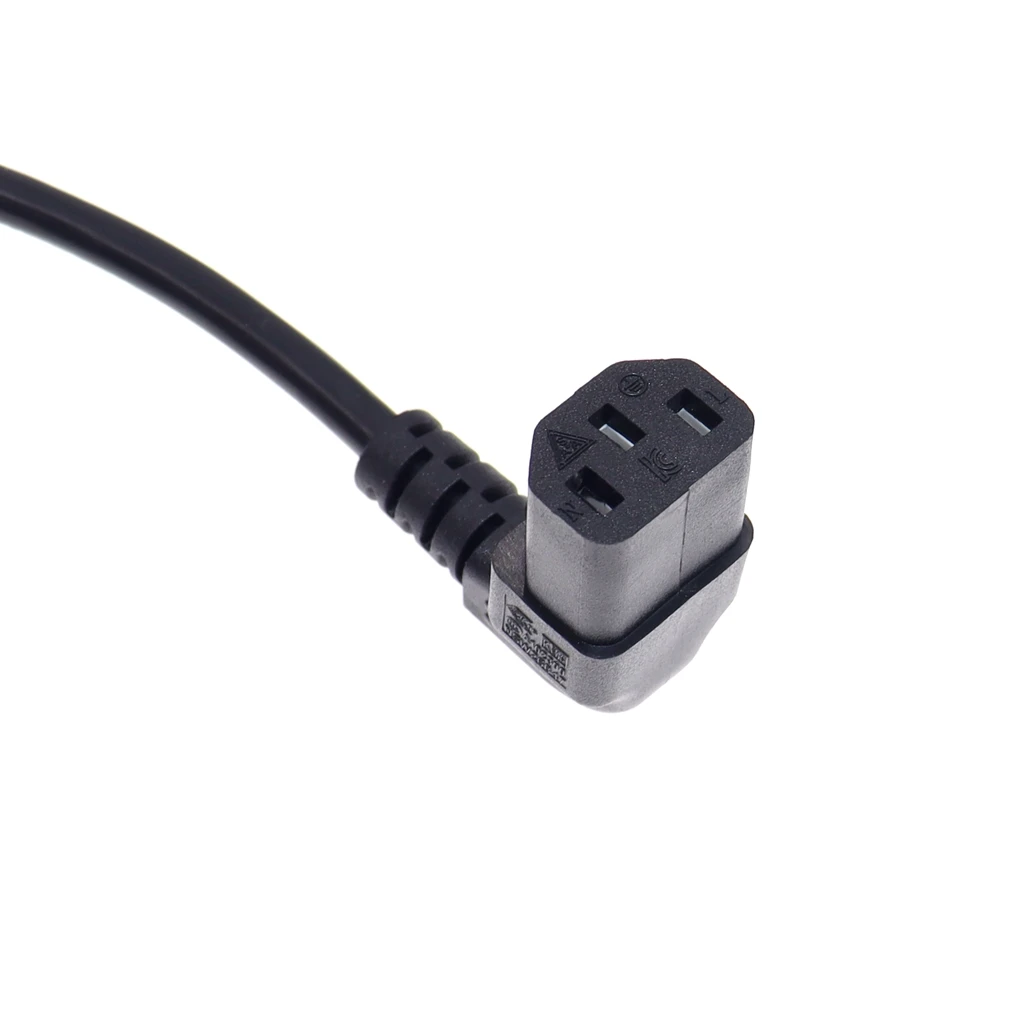 Cable de extensión adaptador de agujeros de tornillo, 90 grados, C13 a C14, 30cm/1 pie, IEC320, C14 a C13, cable de alimentación de CA en ángulo arriba/abajo - imagen 4