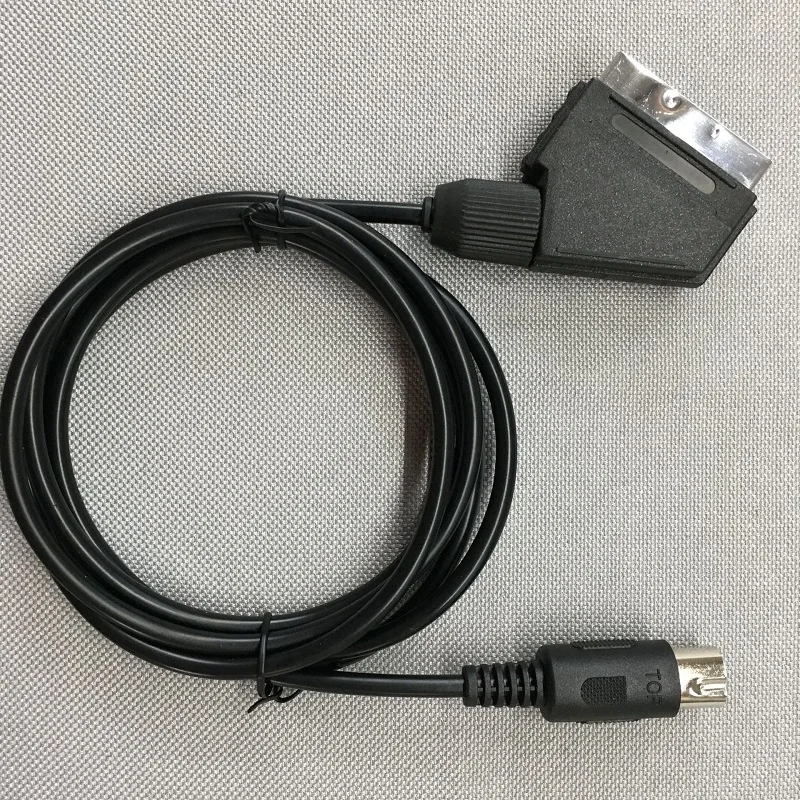 Cable Scart de repuesto de 1,8 M, conector con pasador en V para Sega Megadrive 1 Genesis 1, sistema maestro 1 RGB AV Scart, versión PAL - imagen 2