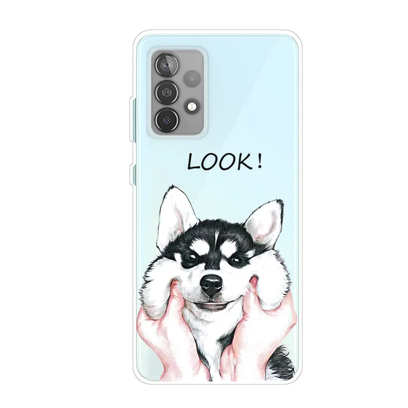 Funda transparente de silicona TPU suave para Samsung Galaxy A52, 5G, A72, M52, A52S, 5G, 4G - imagen 2