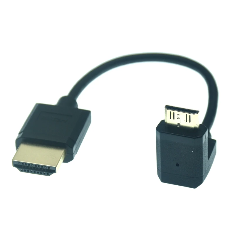 Mini Cable HD 4K 60Hz, conector V2.0 para Monitor LCD de cámara de vídeo DSLR, arriba/izquierda/derecha, ángulo de 90 grados, Mini HD a HDTV - imagen 5
