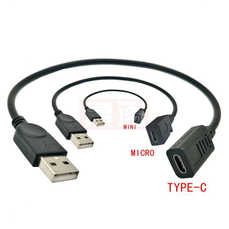 Android práctico daten ladekabel USB stecker anschluss daten umwandlung kabel mini y mini spitz jack adaptador - imagen 5