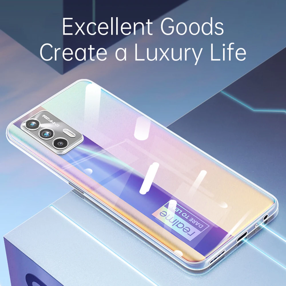 Funda de teléfono transparente ultrafina de alta calidad para Realme Q2 Pro Q2i 5G, funda protectora transparente de TPU Realme Q2 Q2Pro - imagen 2