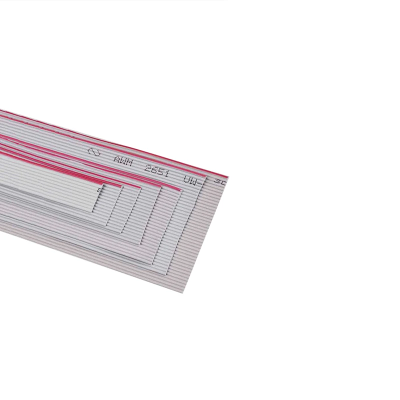 Cable plano gris de 1 metro, paso de 0,635mm, para conector IDC FC de 1,27 MM, Cable 10P/14P/16P/20P/40P 30AWG - imagen 3