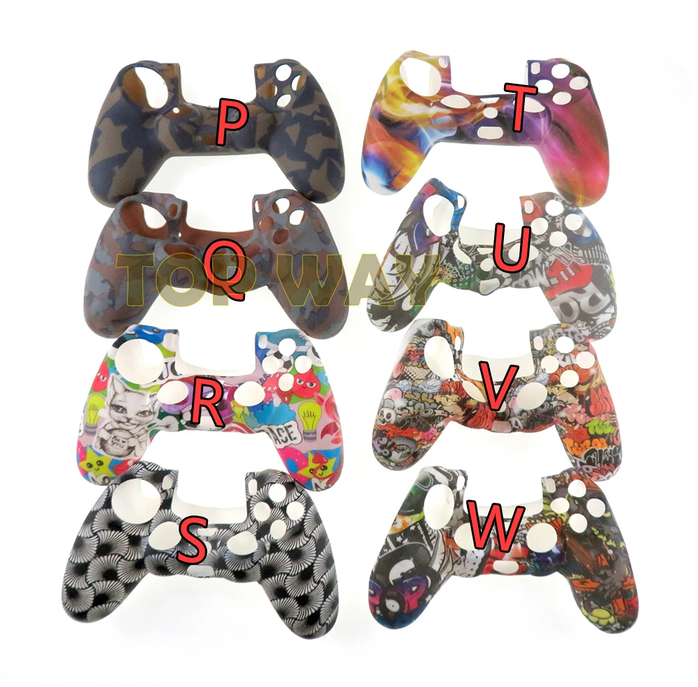 Funda de goma de Gel de silicona suave para mando de SONY Playstation PS4, protección de la piel para mando de PS4 Pro Slim - imagen 4