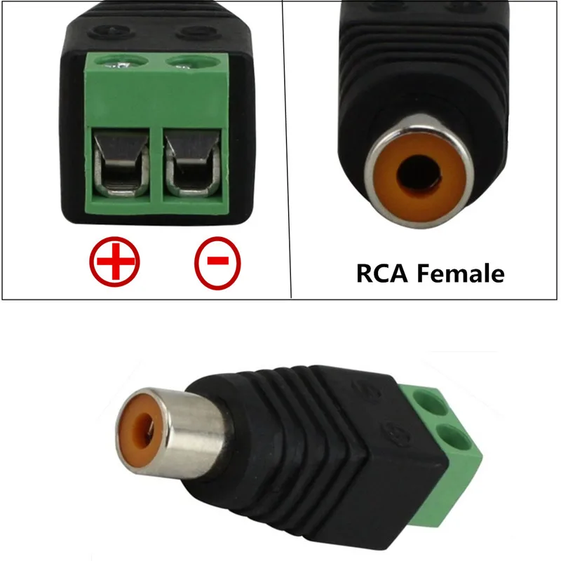 Balun RCA Verde CAT5 para CCTV Audio Vídeo - imagen 4