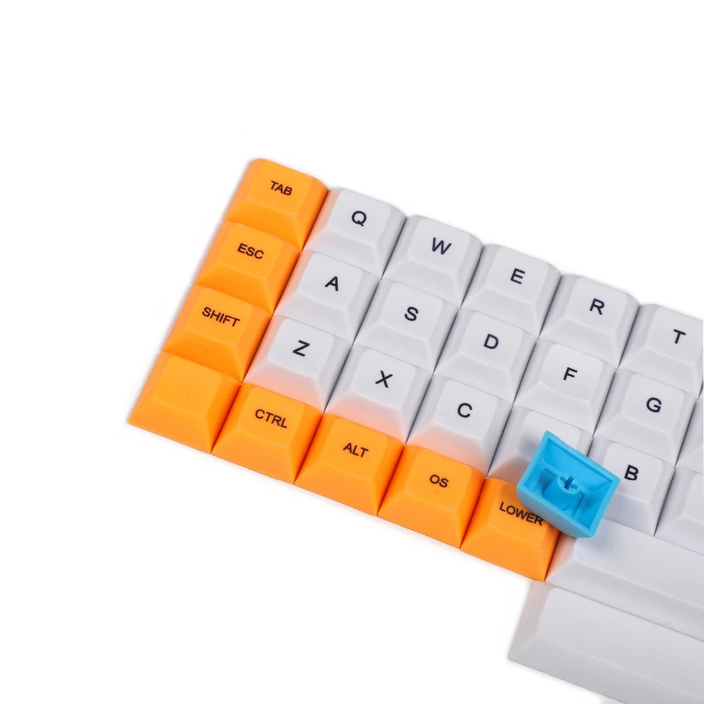 YMDK Dye-Tapa de tecla Sub 1,4mm PBT DSA para interruptores MX 40%, teclado Planck YMD40 v2 Niu40 - imagen 4