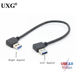 Cable Extensión USB 3.0 Type A Macho 90 Grados Izquierdo Pro