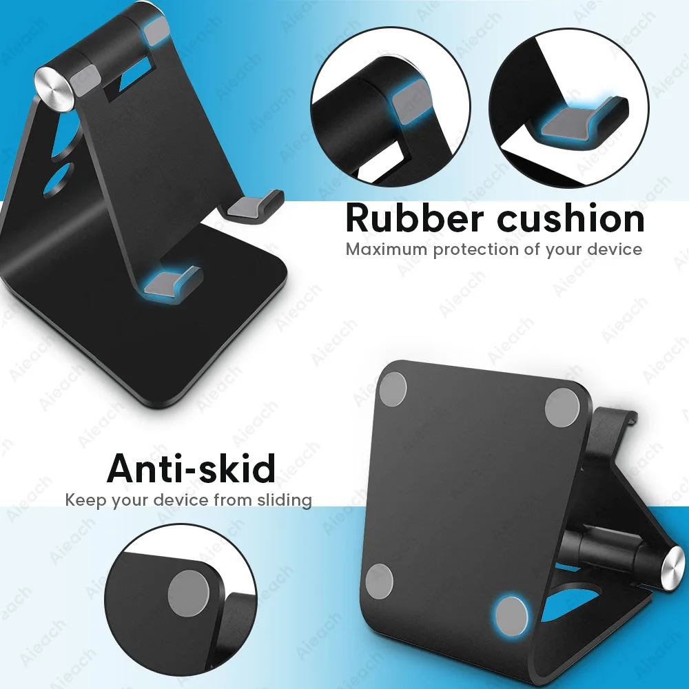 Soporte Universal de escritorio para tableta y teléfono, soporte para tableta con rotación de Metal para iPad 7,9, 9,7, 10,5 y 11 pulgadas, para Samsung, Xiaomi, Huawei - imagen 5