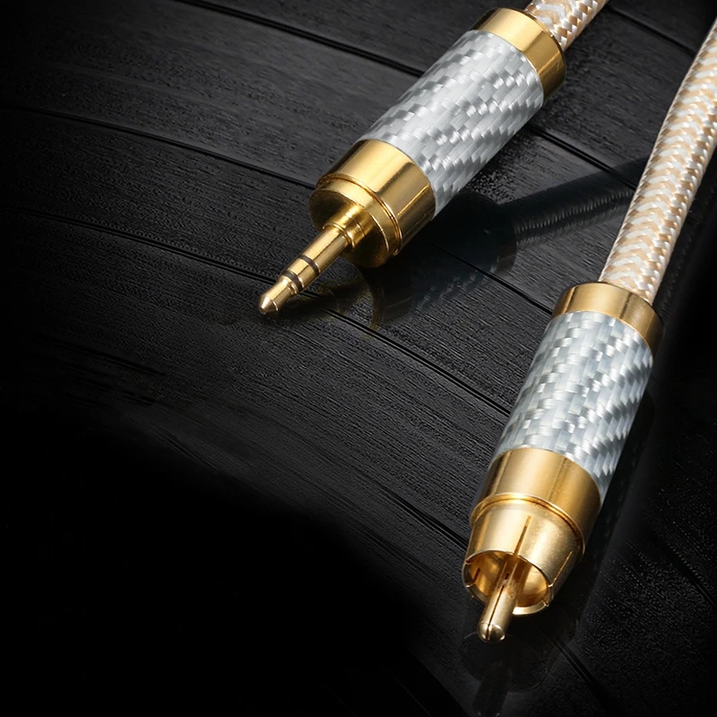 Adaptador 3.5mm a RCA – Cable de audio de alta fidelidad para móviles - imagen 3