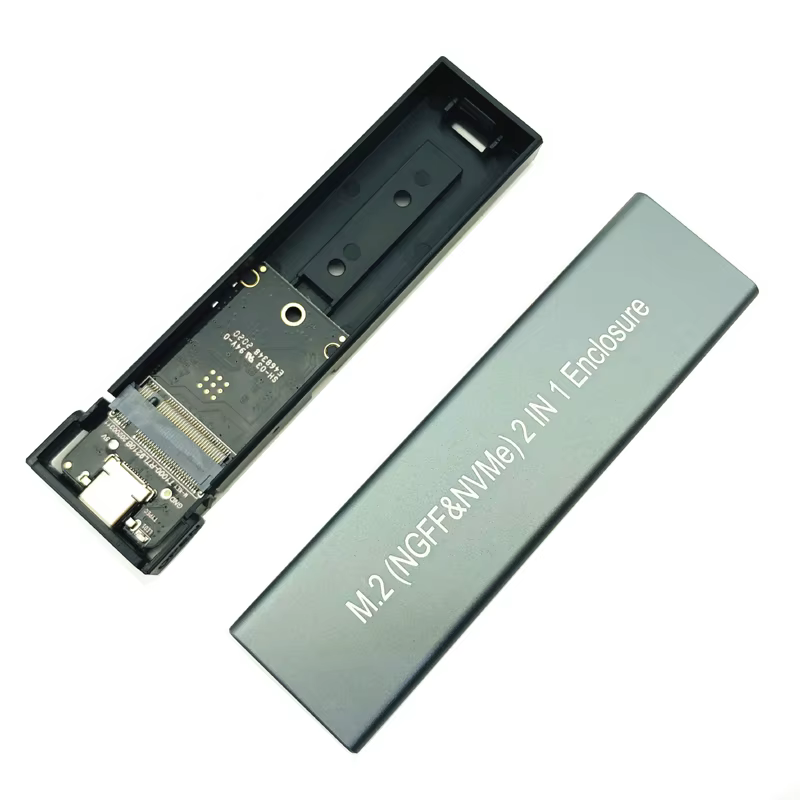 Funda de SSD M2, carcasa NVME, adaptador de SSD M.2 a USB tipo C 3,1 para protocolo Dual NVME, PCIE, NGFF, SATA, clave M/B, caja de disco SSD - imagen 2