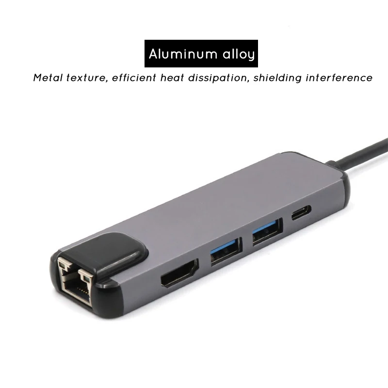 Hub USB-C RJ45 HDMI 4K Ethernet Gigabit para MacBook Pro/Air - imagen 3