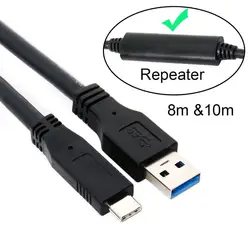 Cable USB-C a USB-A 3.0 Repetidor GL3523 – Transferencia datos