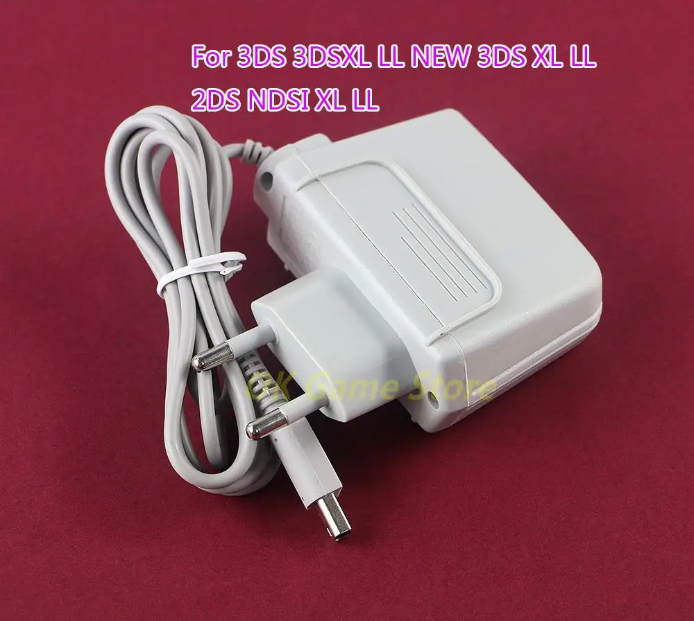 1 pzas/lote enchufe de la UE para el nuevo cargador 3DS XL LL adaptador de corriente alterna para controlador NDSI XL LL 2DS 3DS 3DS XL LL
