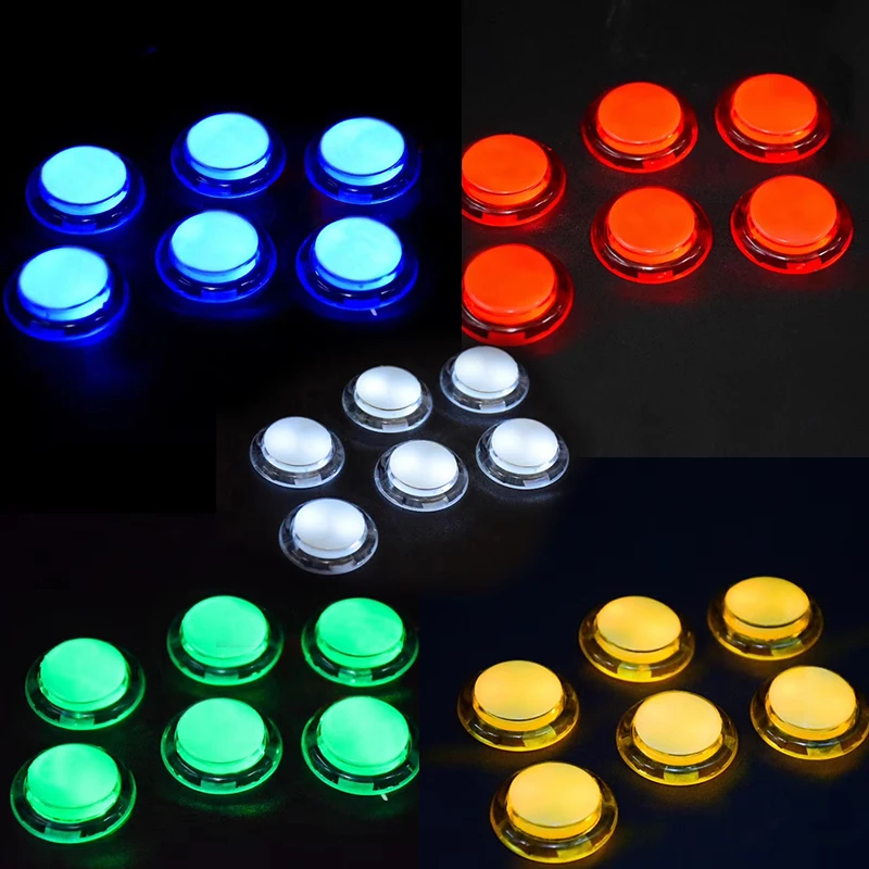 Botón pulsador LED Arcade SANWA OBSC 24/30 mm - Iluminado 5V/12V - imagen 3