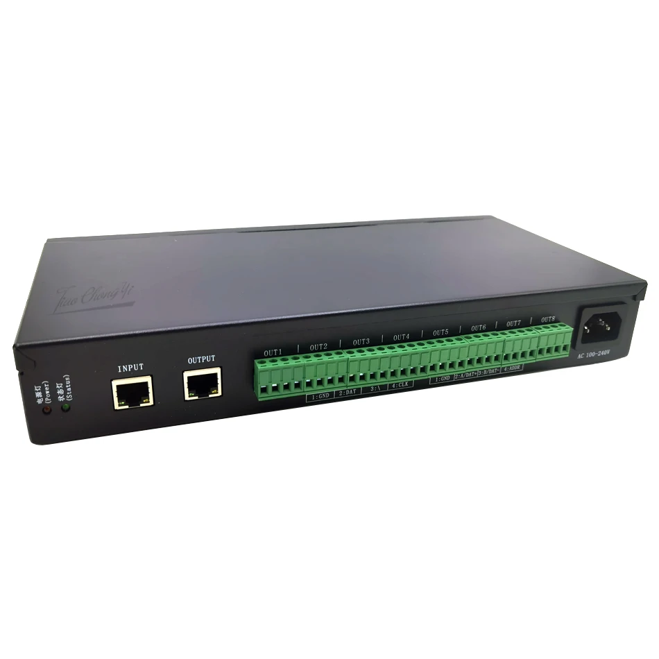 Controlador de píxeles LED T-790K PC, controlador de píxeles en línea a todo Color, 8 puertos, 8192 píxeles para WS2811 WS2801 WS2812 SK6812, tira de LED - imagen 3