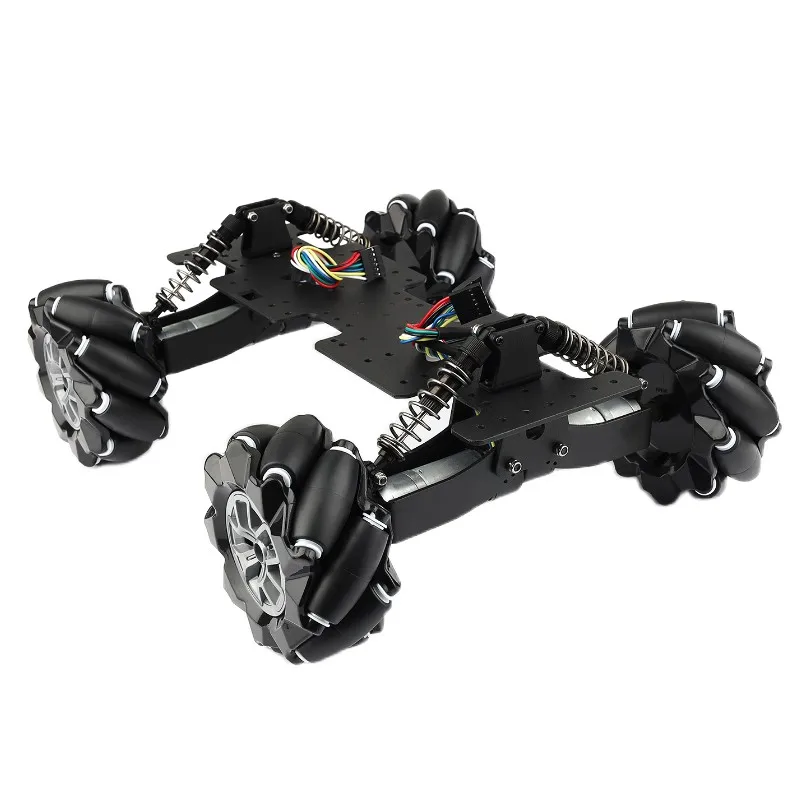 Kit de chasis de coche robot con rueda Mecanum omnidireccional para suspensión ajustable sin montar - imagen 4